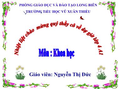 Bài giảng Khoa học Lớp 4 - Bài 17: Phòng tránh tai nạn đuối nước - Nguyễn Thị Đức