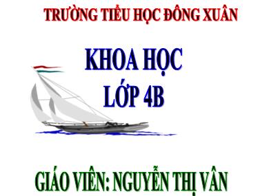Bài giảng Khoa học Lớp 4 - Bài 21: Ba thể của nước - Nguyễn Thị Vân