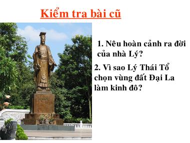 Bài giảng Lịch sử Lớp 4 - Bài 10: Chùa thời Lý