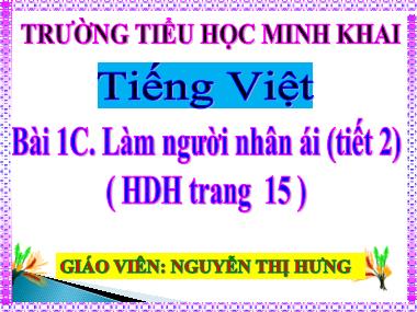 Bài giảng môn Tiếng việt Lớp 4 - Luyện từ và câu: Luyện tập về cấu tạo của tiếng - NguyễN Thị Hưng