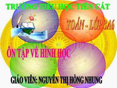Bài giảng môn Toán Lớp 3 - Ôn tập về hình học - Nguyễn Thị Hồng Nhung