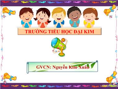 Bài giảng Tiếng việt Lớp 3 - Tập đọc: Bàn tay cô giáo - Nguyễn Kim Xuân