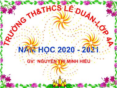 Bài giảng Tiếng việt Lớp 4 - Tập làm văn: Kể lại hành động của nhân vật - Nguyễn Thị Minh Hiếu