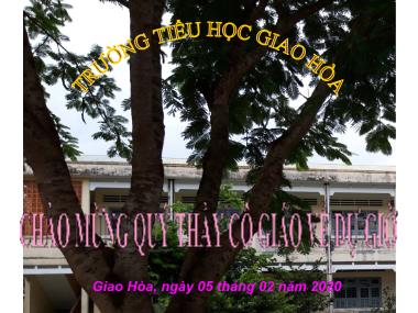 Bài giảng Toán Lớp 3 - Bài toán liên quan đến rút về đơn vị - Năm học 2019-2020