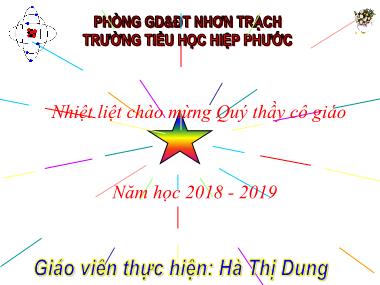 Bài giảng Đạo đức Lớp 3 - Bài 5: Chia sẻ vui buồn cùng bạn - Hà Thị Dung