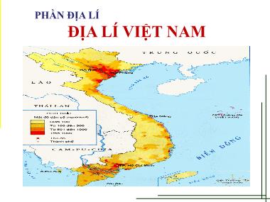 Bài giảng Địa lí Lớp 5 - Địa lí Việt Nam