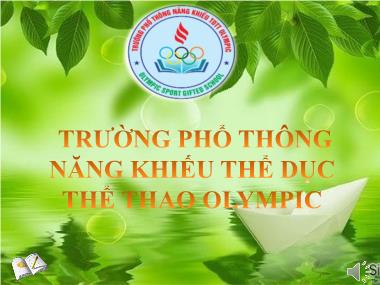 Kỷ niệm 60 năm thành lập trường Phổ thông năng khiếu thể dục thể thao Olympic