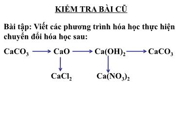 Bài giảng Hóa học Lớp 9 - Bài 9: Tính chất hóa học của muối