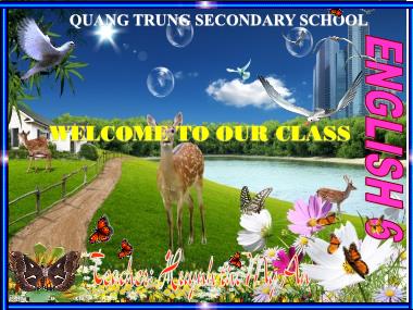 Bài giảng môn Tiếng anh Lớp 6 - Unit 2, Lesson 6: My home - Quang Trung Secondary school