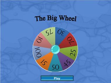 Bài giảng môn Tiếng anh Lớp 9 - Game 5: The big wheel