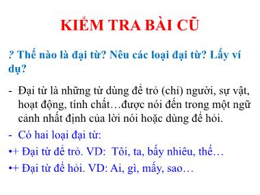 Bài giảng Ngữ văn Lớp 7 - Tiết 19,20: Từ Hán Việt