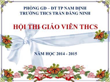 Bài giảng Sinh học Lớp 8 - Bài 22: Vệ sinh hô hấp - Trường THCS Trần Đăng Ninh