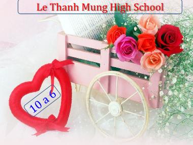 Bài giảng Tiếng anh Lớp 10 (Sách cũ) - Unit 8: The story of my village - Lesson 5: Language focus - Le Thanh Mung High School