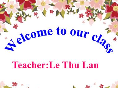 Bài giảng Tiếng anh Lớp 5 - Unit 5, Lesson 3: Where will you be this weekend? - Le Thu Lan