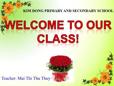Bài giảng Tiếng anh Lớp 9 - Unit 3, Lesson 5: A trip to the countryside - Mai Thi Thu Thuy
