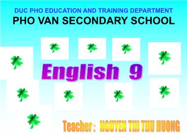 Bài giảng Tiếng anh Lớp 9 - Unit 5, Lesson 1: The media - Nguyen Thi Thu Huong