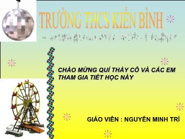 Bài giảng Toán số Lớp 9 - Tiết 64: Phương trình quy về phương trình bậc hai - Nguyễn Minh Trí
