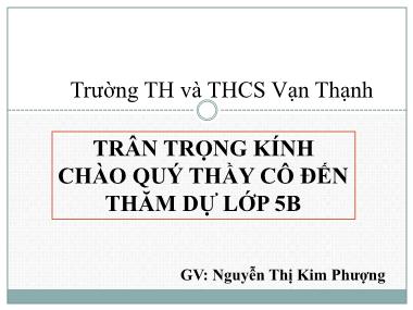Bài giảng Địa lí Lớp 5 - Bài 10: Nông nghiệp - Nguyễn Thị Kim Phượng