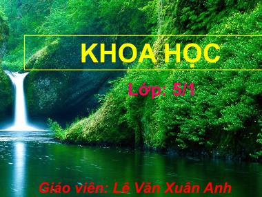 Bài giảng Khoa học Lớp 5 - Bài 46,47: Lắp mạch điện đơn giản - Lê Văn Xuân Anh