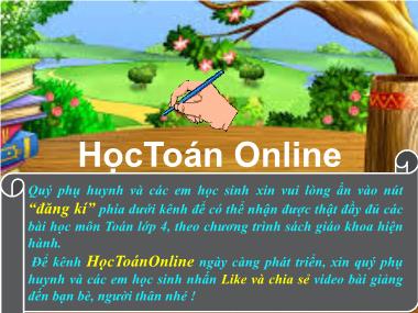 Bài giảng môn Toán Lớp 4 - Bài 20: Giây, thế kỉ - Nhị Hữu Tuấn