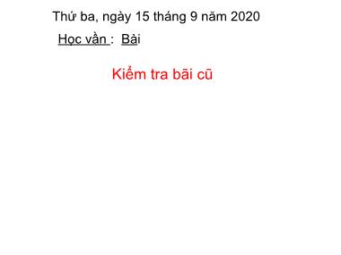 Bài giảng môn Tiếng Việt Lớp 1 - Bài 5 Học vần: cỏ - cọ - Năm học 2020-2021