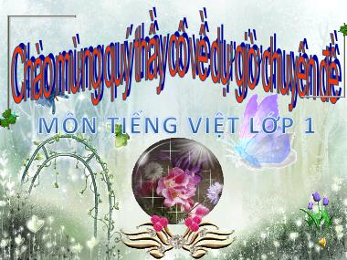 Bài giảng môn Tiếng Việt Lớp 1 - Bài 6 Học vần: ơ-d - Năm học 2020-2021