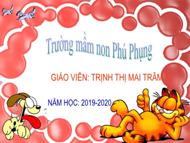 Bài giảng Phát triển nhận thức - Bé vui với chữ cái u, ư - Trịnh Thị Mai Trâm