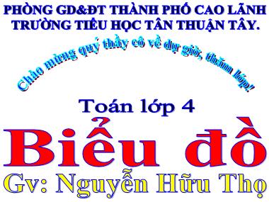 Bài giảng Toán Lớp 4 - Biểu đồ - Nguyễn Hữu Thọ