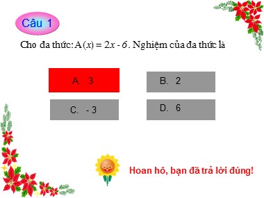 Bài giảng Đại số Lớp 7 - Chủ đề: Ôn tập chương 4 Biểu thức đại số