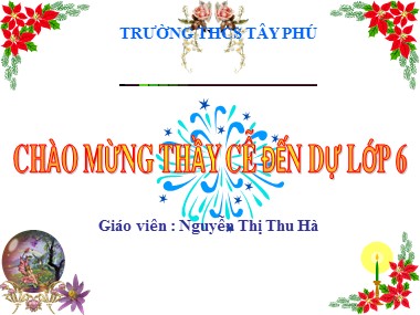 Bài giảng Vật lí Lớp 6 - Bài 16: Ròng rọc - Nguyễn Thị Thu Hà