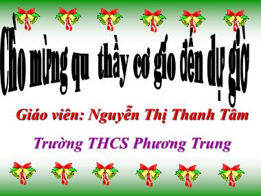 Bài giảng Vật lí Lớp 7 - Bài 7: Gương cầu lồi - Nguyễn Thị Thanh Tâm