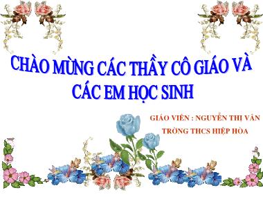 Bài giảng Vật lí Lớp 9 - Bài 49: Mắt cận và mắt lão - Nguyễn Thị Vân