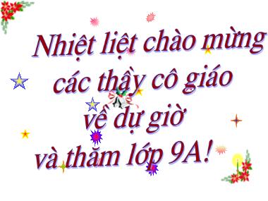 Bài giảng Đại số Khối 9 - Chương 4, Bài 7: Phương trình quy về phương trình bậc hai