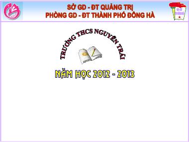 Bài giảng Đại số Lớp 9 - Tiết 55: Công thức nghiệm thu gọn - Năm học 2012-2013 - Trường THCS Nguyễn Trãi