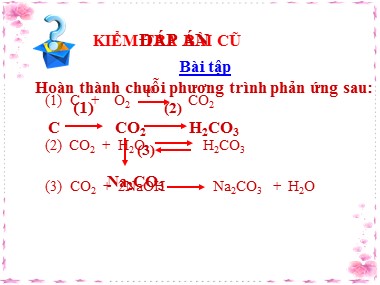 Bài giảng Hóa học Lớp 9 - Bài 29: Axit cacbonic và muối cacbonat