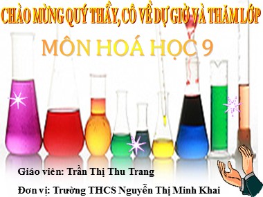 Bài giảng Hóa học Lớp 9 - Tiết 31, Bài 25: Tính chất của phi kim - Trần Thị Thu Trang