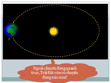 Bài giảng Địa lí Lớp 6 - Bài 8: Sự chuyển động của trái đất quanh mặt trời