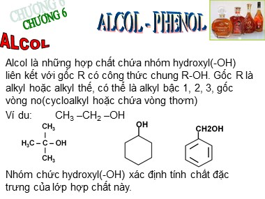 Bài giảng Hóa học nâng cao Lớp 11 - Bài 53: Alcol
