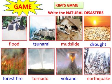 Bài giảng môn Tiếng Anh Lớp 8 - Unit 9: Natural Disasters - Lesson 3: A closer look 2