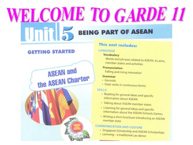 Bài giảng Tiếng Anh 11 - Unit 5: Being part of Asean - Lesson 1: Getting started