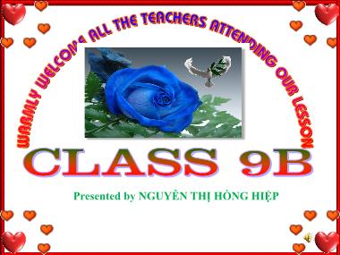 Bài giảng Tiếng Anh Lớp 9 - Unit 9: English in the world - Period 71, Lesson 2: A closer look 1