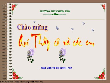 Bài giảng Tin học Lớp 6 - Bài: Thêm hình ảnh để minh họa - Võ Thị Tuyết Trinh