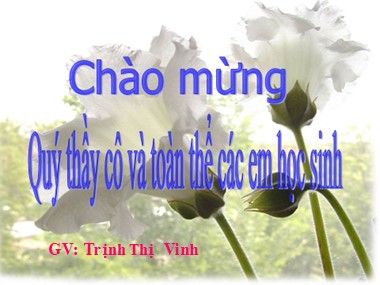 Bài giảng Vật lí Lớp 9 - Tiết 56: Mắt cận và mắt lão - Trịnh Thị Vinh