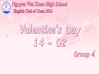 English club topic Valentine’s Day 14-02