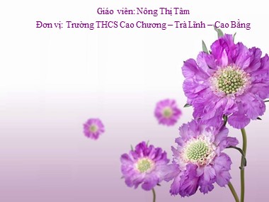Bài giảng Mĩ thuật Lớp 8 - Tiết 9, Bài 10: Thường thức mĩ thuật: Sơ lược về mĩ thuật Việt Nam giai đoạn 1954-1975 - Nông Thị Tâm