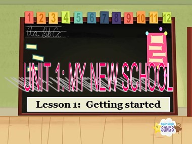 Bài giảng Tiếng Anh Lớp 6 - Unit 1: My new school - Lesson 1: Getting started