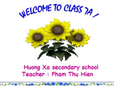 Bài giảng Tiếng Anh Lớp 7 - Unit 5: Work and play - Period 29, Lesson 4: B. It’s time for recess (B1, 2)