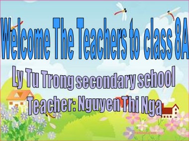 Bài giảng Tiếng Anh Lớp 8 - Unit 6: The young pioneers club - Lesson 6: Language focus