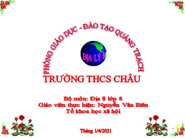 Bài giảng Địa lí Lớp 8 - Tiết 36: Đặc điểm khí hậu Việt Nam (Tiếp theo) - Năm học 2020-2021 - Nguyễn Văn Biên