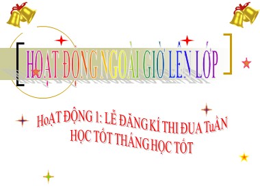 Bài giảng Hoạt động ngoài giờ lên lớp 7 - Chủ điểm Tháng 11: Tôn sư trọng đạo